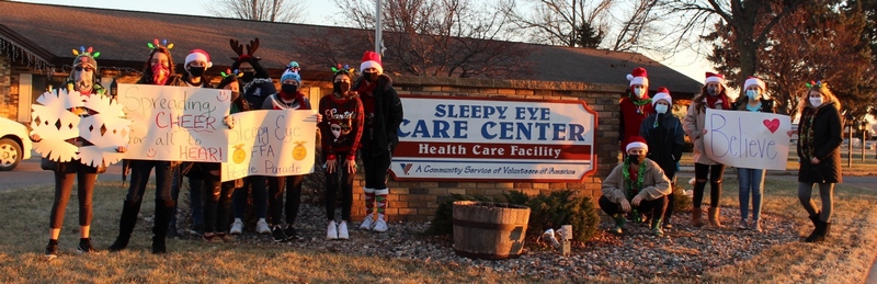 Divine Providence residents enjoy caroling