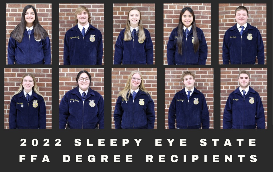 Sleepy Eye Elementary School January Students of Month