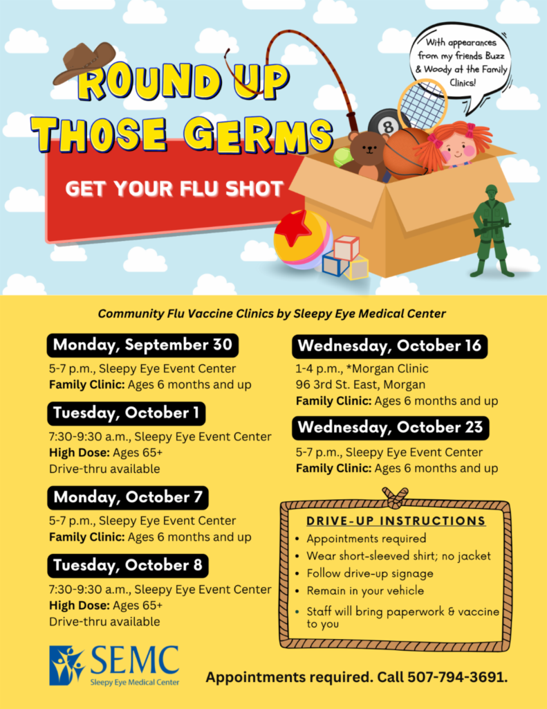 Sleepy Eye Medical Center Flu Shot Dates