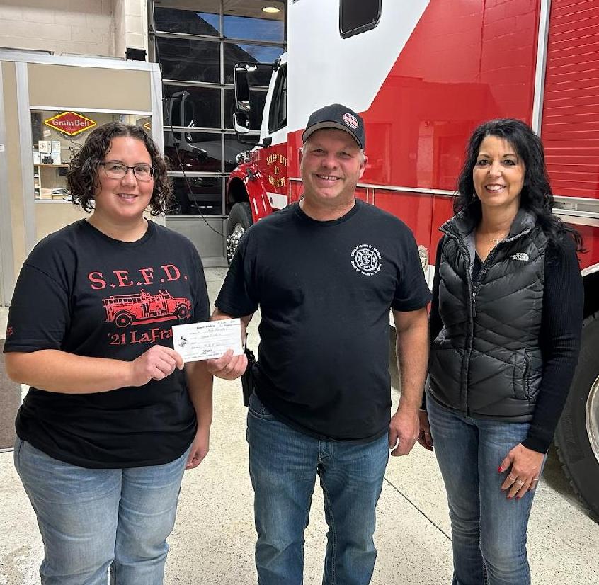 Forster family donates to Fire Dept.